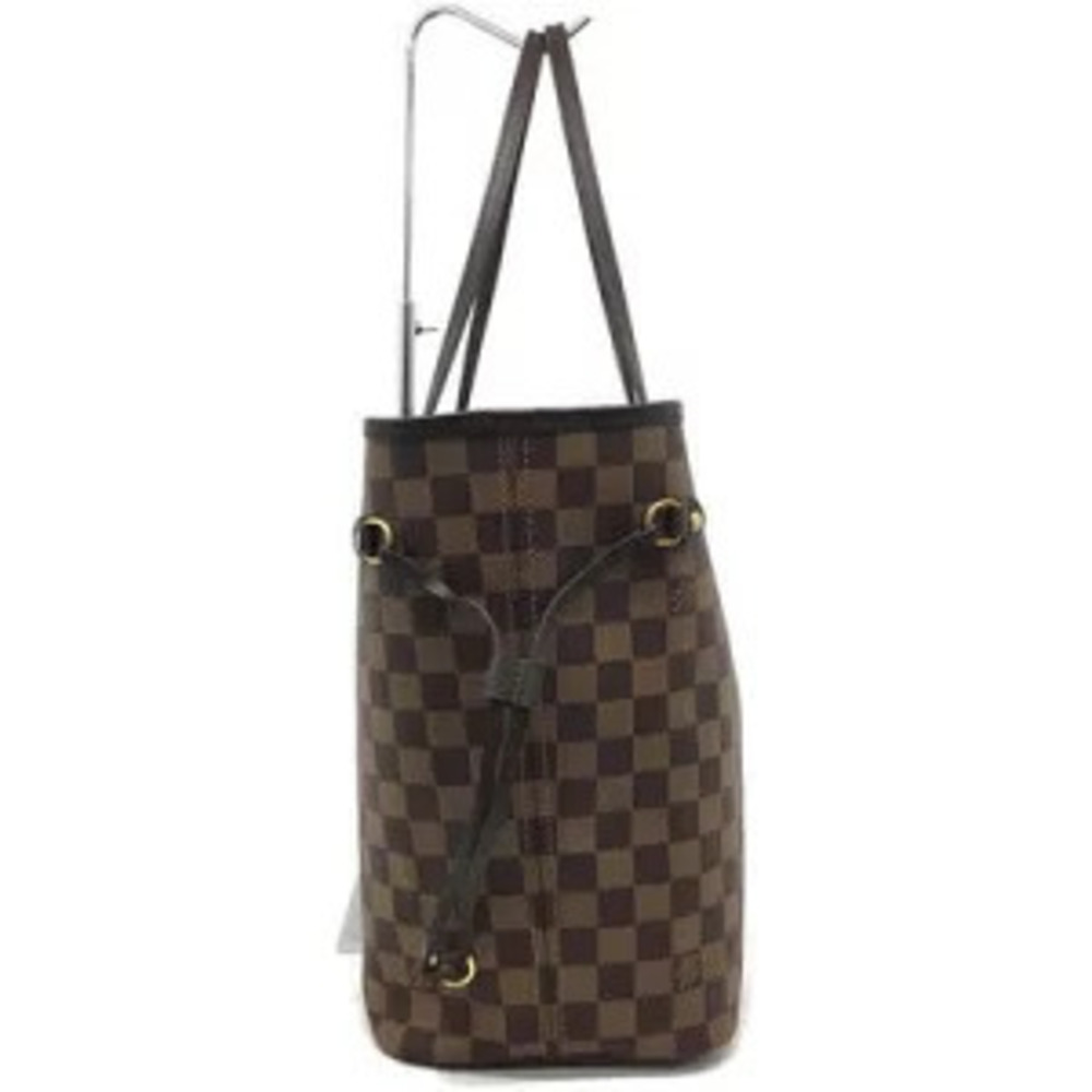 LOUIS VUITTON Neverfull Tote Bag Damier Ebene Brown Shoulder Clutch - Picture 5 of 9